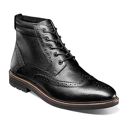 Nunn Bush Mens 1912 Flat Heel Lace Up Boots, Color: Black - JCPenney