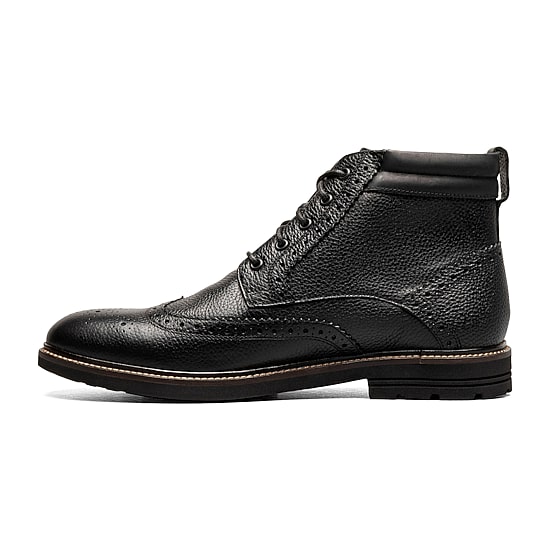 Nunn Bush Mens Odell Ii Wingtip Flat Heel Dress Boots
