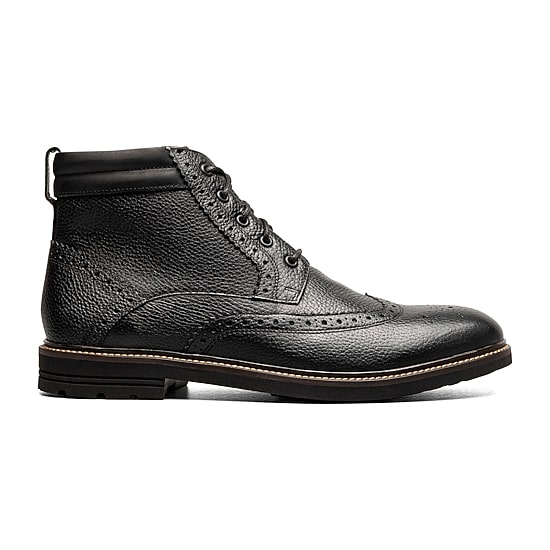Nunn Bush Mens Odell Ii Wingtip Flat Heel Dress Boots