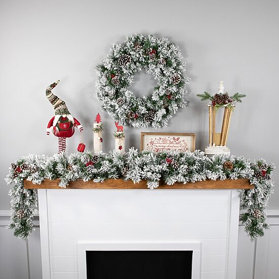 Northlight Angel Pine And Pine Cones Unlit Christmas Indoor Garland