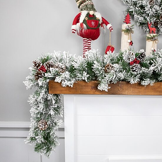 Northlight Angel Pine And Pine Cones Unlit Christmas Indoor Garland