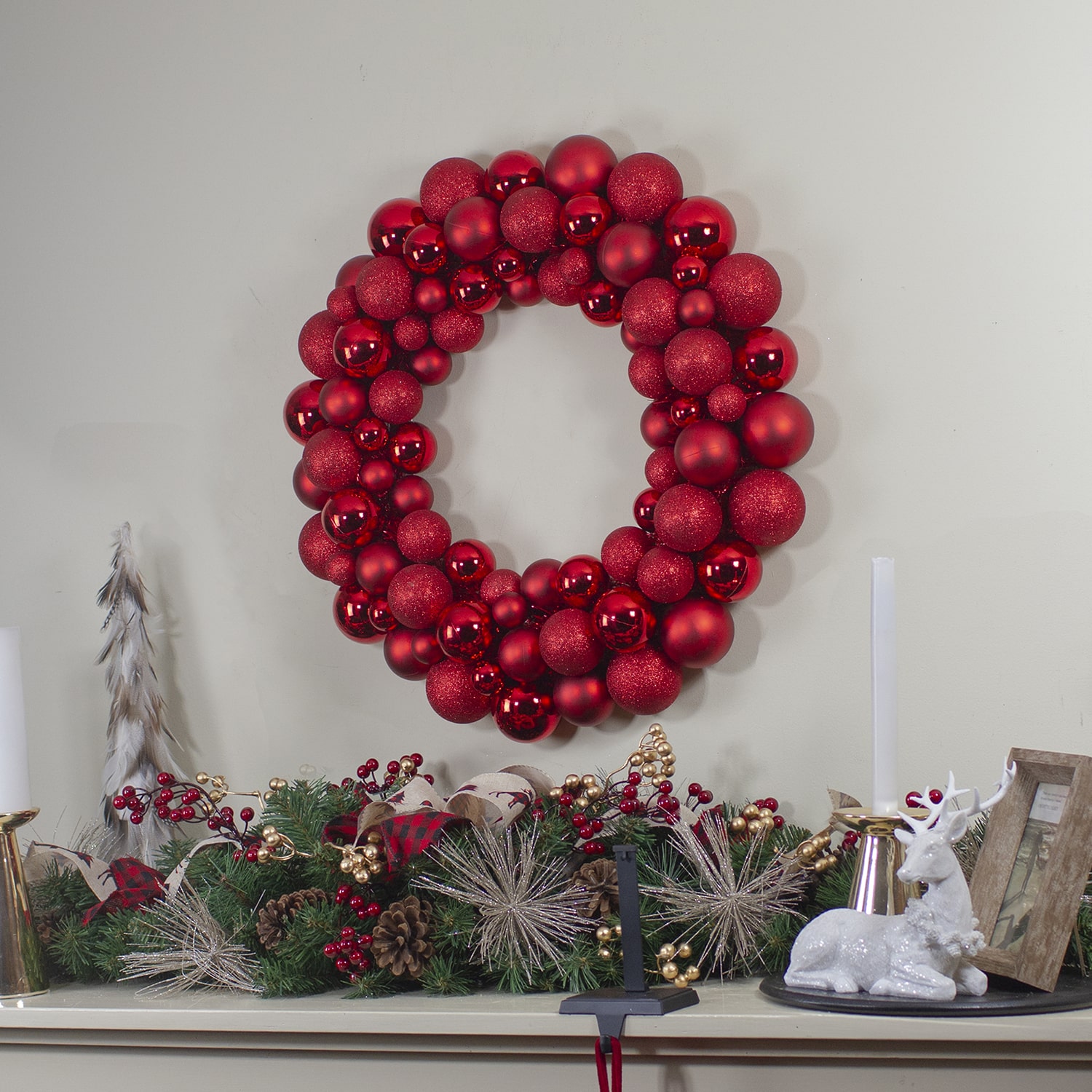 Northlight 24in Finish Ball Wreath