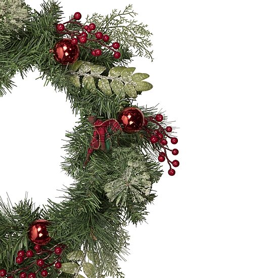 Northlight Frosted Pine And Cone Wreath