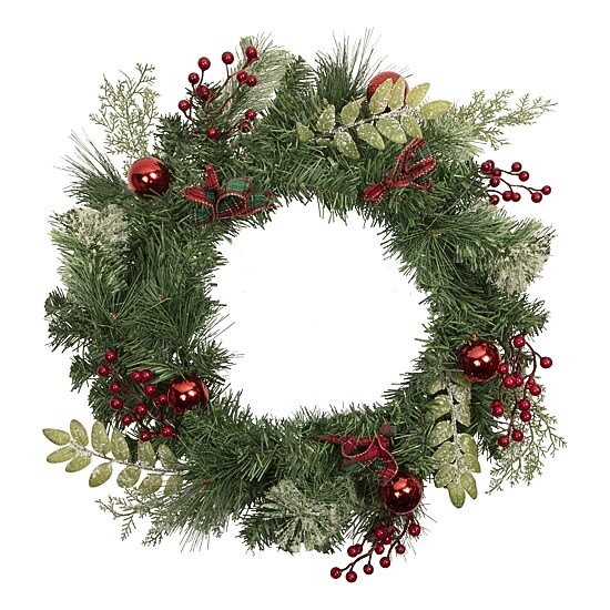 Northlight Frosted Pine And Cone Wreath