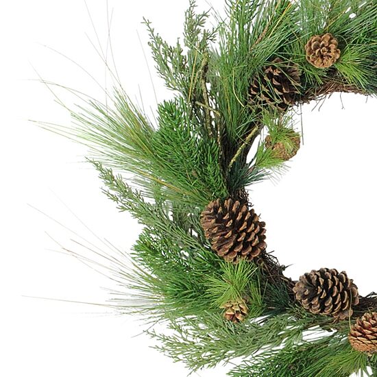 Northlight 24in Pine Cones And Needles Wreath