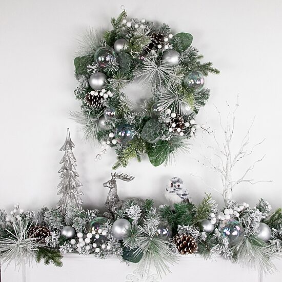 Northlight Flocked Pine Wreath