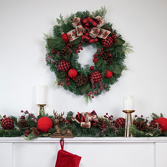Northlight Pine Artificial   Unlit Wreath