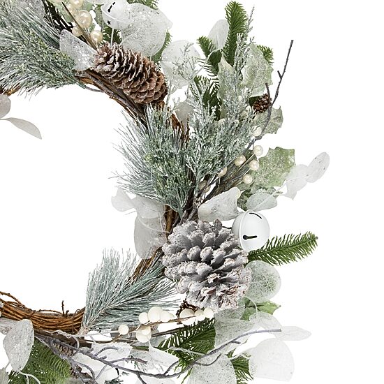 Northlight Mixed Foliage With Pine Cones Wreath