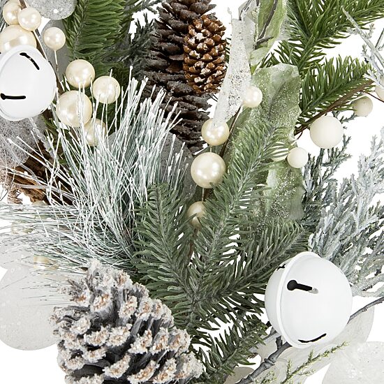 Northlight Mixed Foliage With Pine Cones Wreath