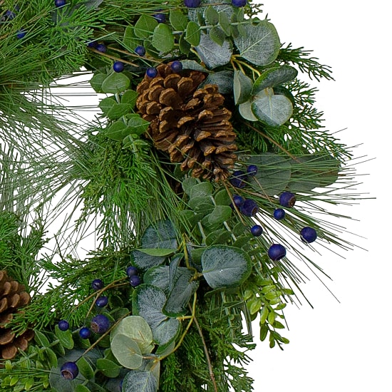 Northlight 28in Eucalyptus Pine Unlit Wreath