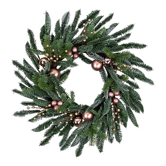Northlight 28in Ornament Ball Unlit Wreath