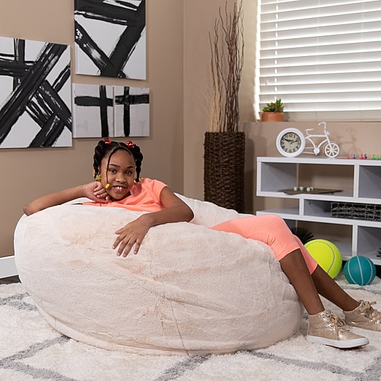 Duncan Furry Bean Bag Chair