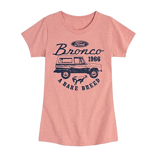 Ford Bronco Big Kid Girls Crew Neck Short Sleeve Classic Fit Graphic T-Shirt