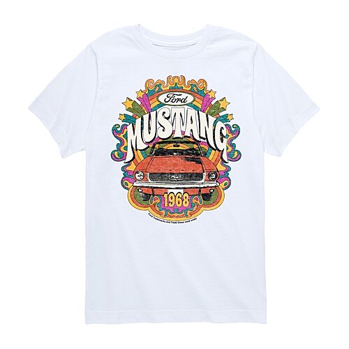AIR WAVES Big Kid Girls Crew Neck Short Sleeve Classic Fit Graphic T-Shirt, Large, White