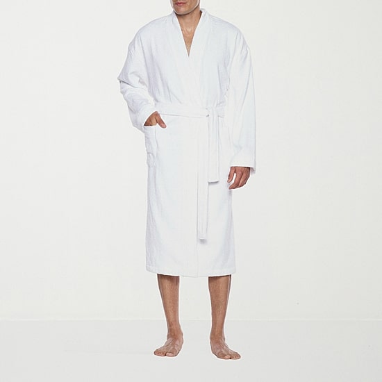 Residence Mens-Tall Terry Cloth Kimono Robe Long Sleeve Long Length