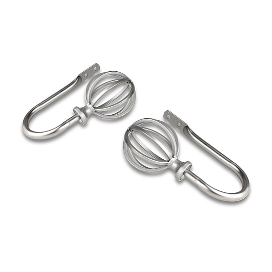 Rod Desyne Decorative Holdbacks with Cage Finials