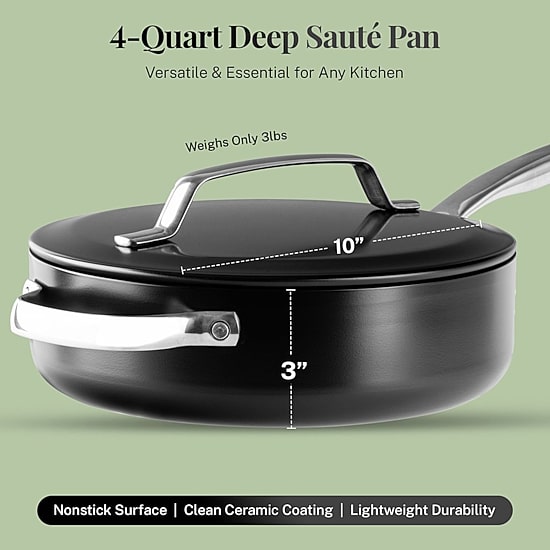Gotham Steel Modern Collection 4-qt. Saute Pan