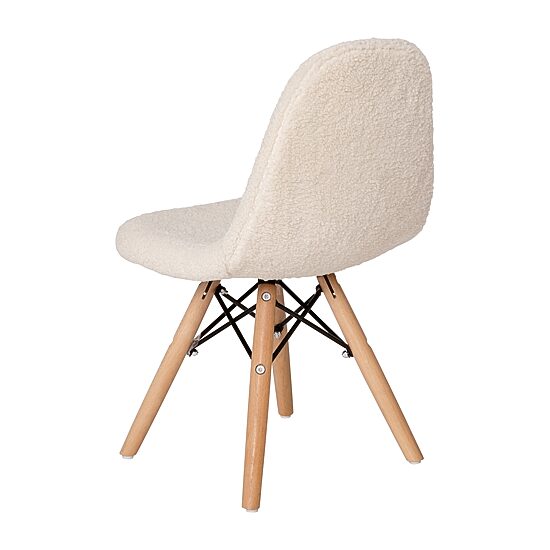 Zula Padded Sherpa Side Chair for Kids - Set of 2