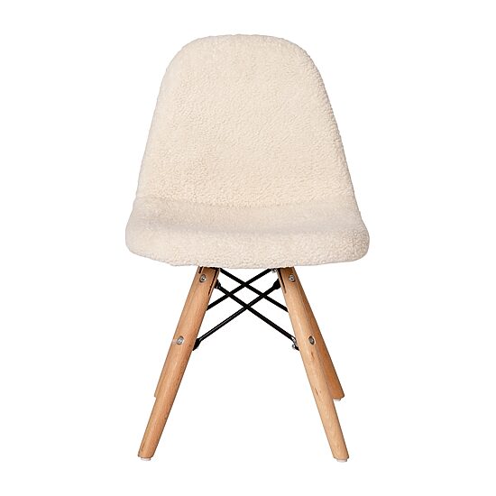 Zula Padded Sherpa Side Chair for Kids - Set of 2