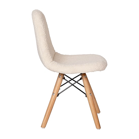 Zula Padded Sherpa Side Chair for Kids - Set of 2