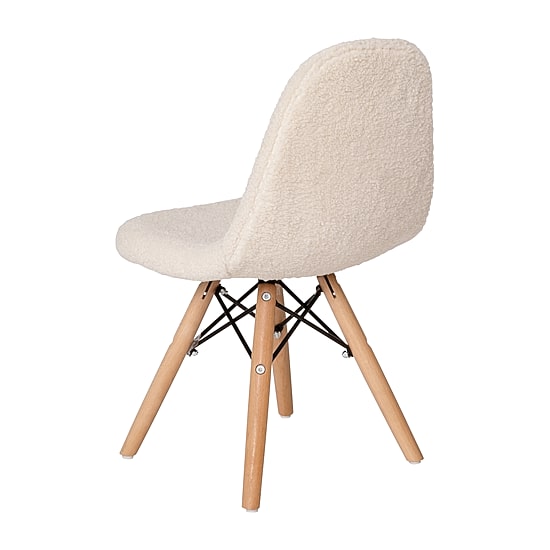 Zula Padded Sherpa Side Chair for Kids
