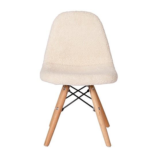 Zula Padded Sherpa Side Chair for Kids
