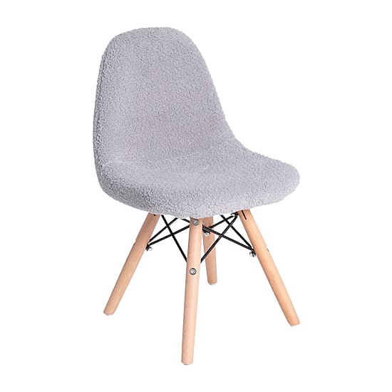 Zula Padded Sherpa Side Chair for Kids