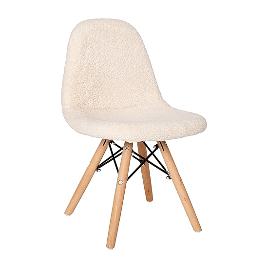 Zula Padded Sherpa Side Chair for Kids