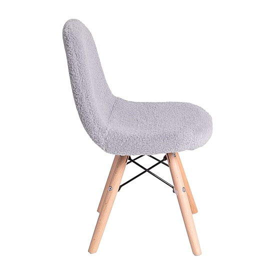 Zula Padded Sherpa Side Chair for Kids