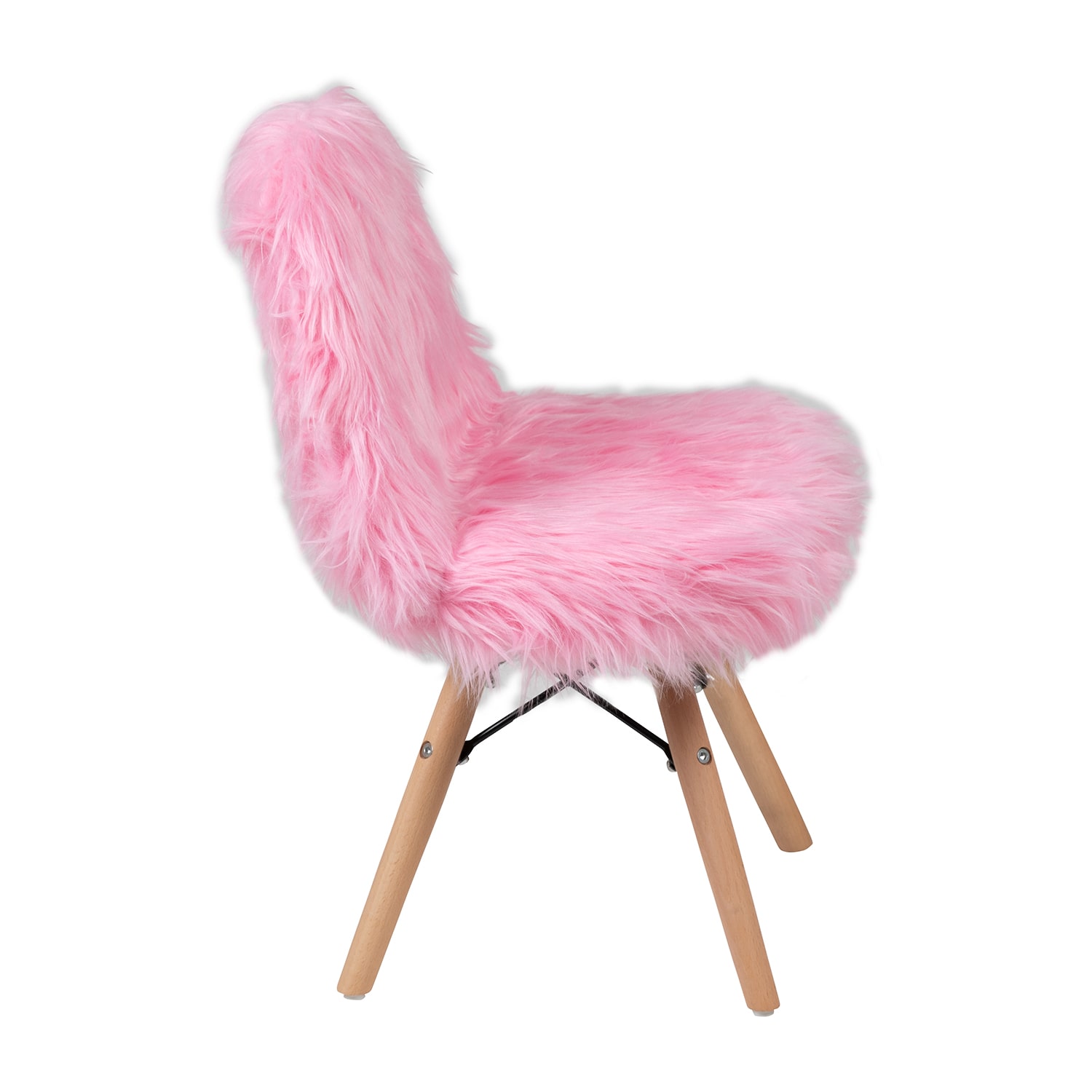 Zula Shaggy Dog Accent Chairs for Kids - Set of 4