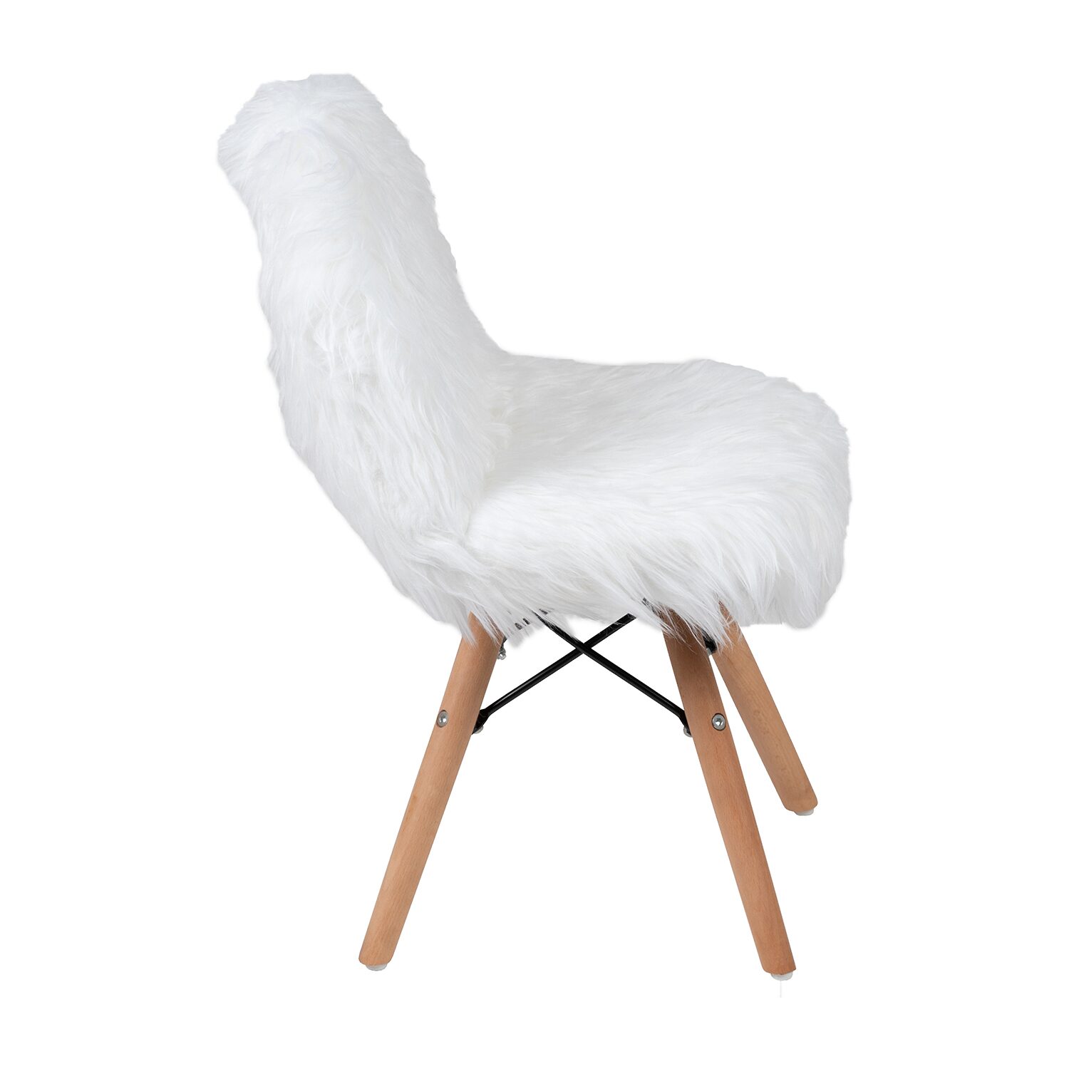 Zula Shaggy Dog Accent Chairs for Kids - Set of 4