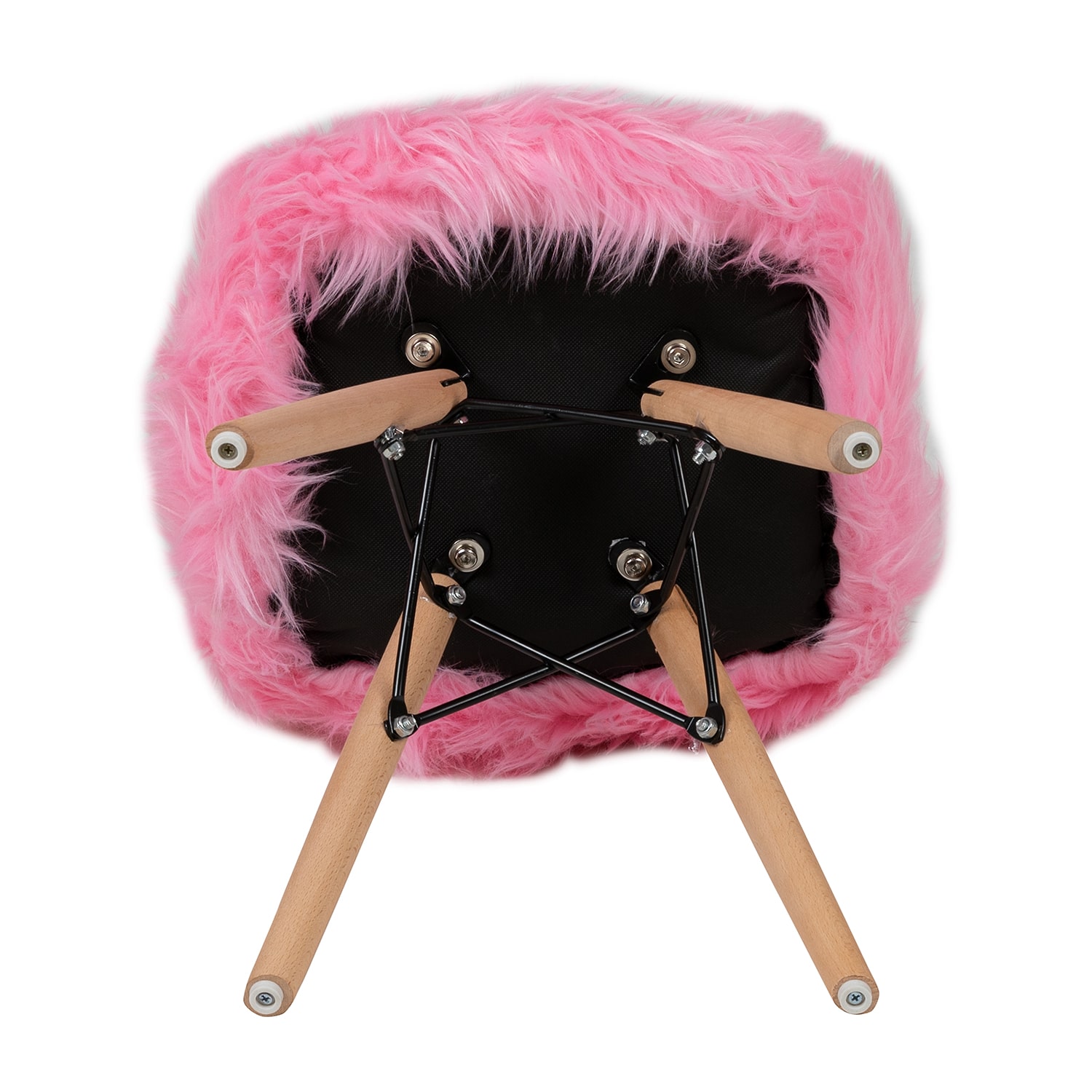 Zula Shaggy Dog Accent Chairs for Kids - Set of 4