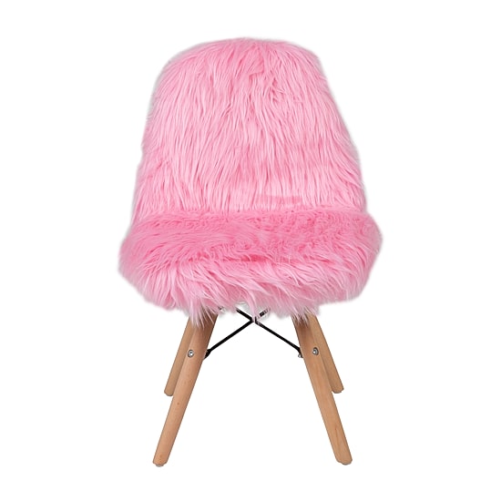 Zula Shaggy Dog Accent Chairs for Kids - Set of 4