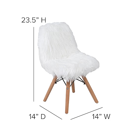 Zula Shaggy Dog Accent Chair for Kids