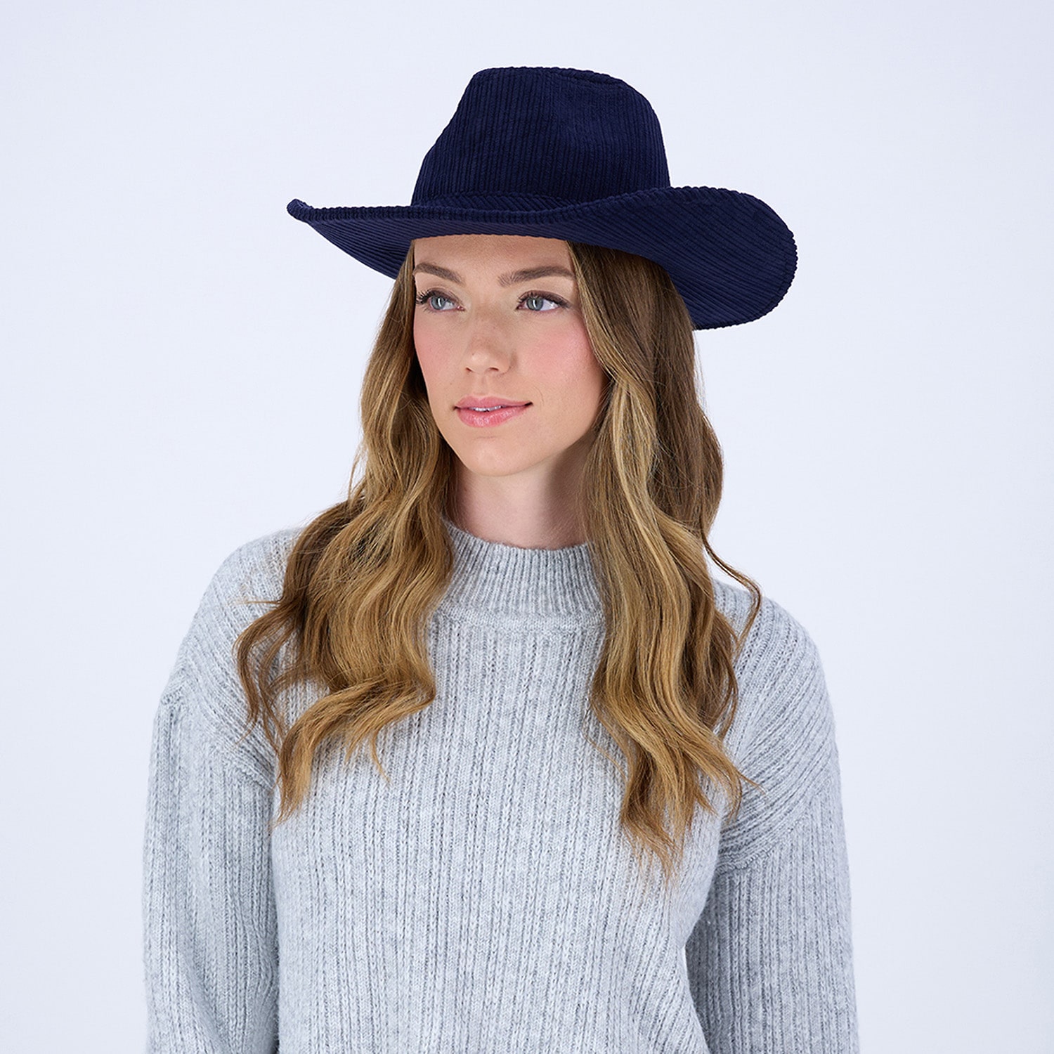 JS Jessica Simpson Cord Cowboy Womens Cowboy Hat