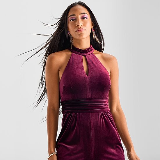 Bob Mackie Sleeveless Womens Jumpsuit