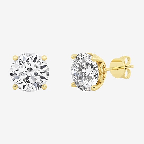 Grown Gorgeous (F, Vs2) 3 3/8 Ct. T.W. Lab-Grown Diamond 14K White Gold or Platinum 7.8mm Round Stud Earrings