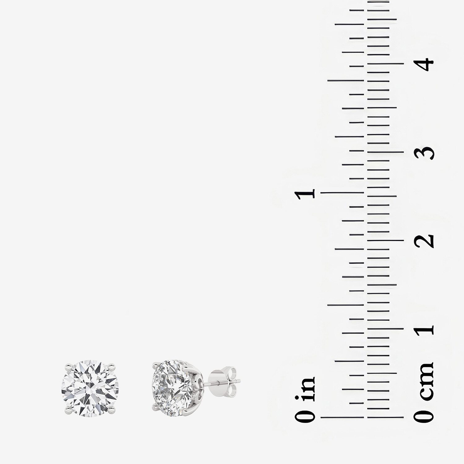 Grown Gorgeous (Vs2,F) 4 1/2 CT. T.W. Lab-Grown Diamond 14K Gold or Platinum 6.7mm Round Stud Earrings