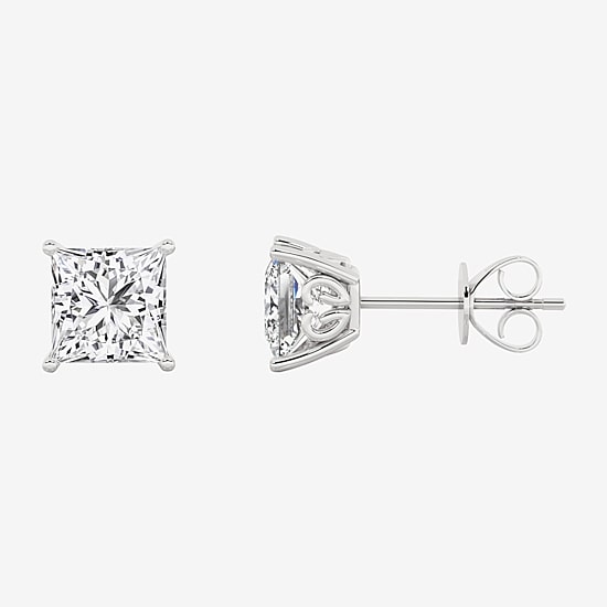 Grown Gorgeous (Vs2, F) 2 1/4 CT. T.W. Lab-Grown Diamond 14K Gold or Platinum 6.3mm Princess Stud Earrings