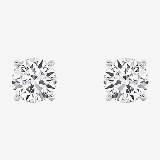 Grown Gorgeous (Vs2/F) 2 1/4 CT. T.W. Lab-Grown Diamond 14K Gold or Platinum 6.8mm Round Stud Earrings