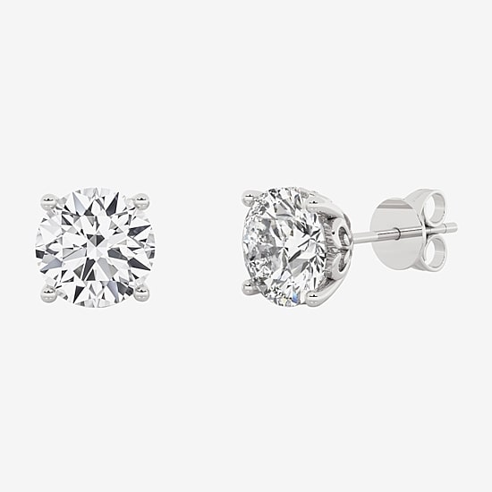 Grown Gorgeous (Vs2/F) 2 1/4 CT. T.W. Lab-Grown Diamond 14K Gold or Platinum 6.8mm Round Stud Earrings