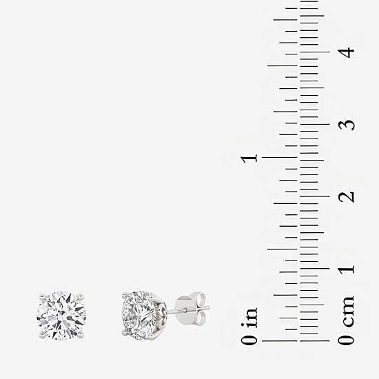Grown Gorgeous (Vs2/F) 2 1/4 CT. T.W. Lab-Grown Diamond 14K Gold or Platinum 6.8mm Round Stud Earrings