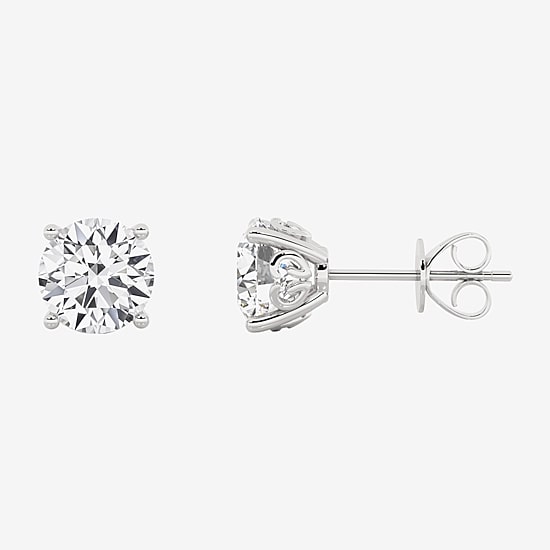 Grown Gorgeous (Vs2/F) 2 1/4 CT. T.W. Lab-Grown Diamond 14K Gold or Platinum 6.8mm Round Stud Earrings