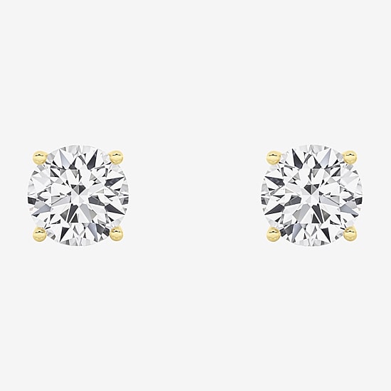 Grown Gorgeous (F, Vs2) 1 1/10 CT. T.W.  Lab-Grown Diamond 14K Gold or Platinum 6.1mm Round Stud Earrings