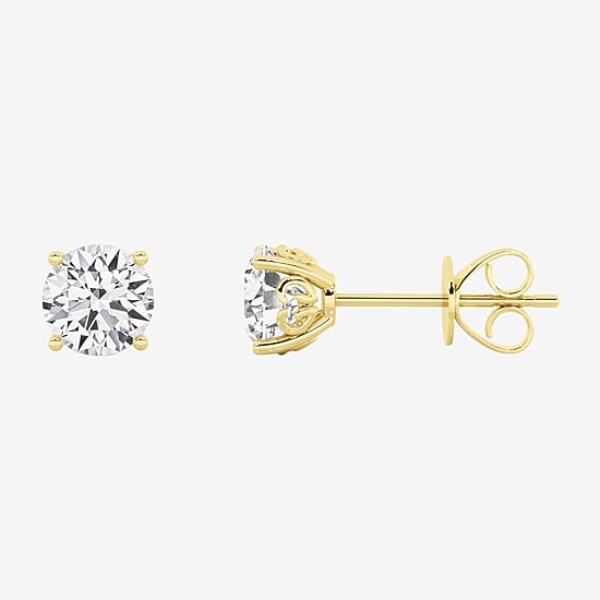 Grown Gorgeous (F, Vs2) 1 1/10 CT. T.W.  Lab-Grown Diamond 14K Gold or Platinum 6.1mm Round Stud Earrings