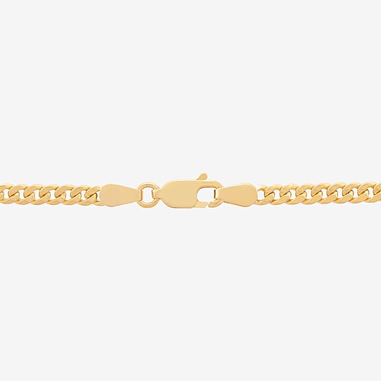 Made in Italy Unisex Adult 14K Gold 22 Inch Cuban Chain Necklace