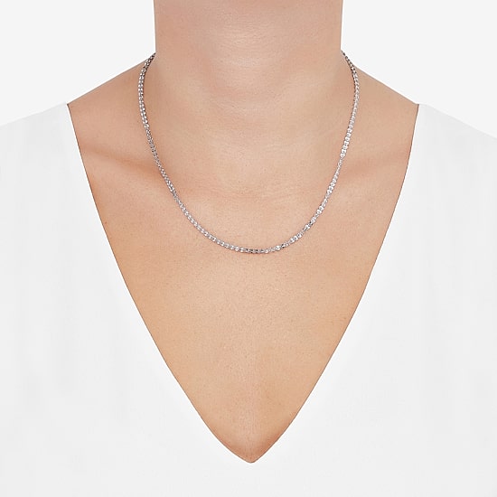Unisex Adult 10K Gold 18 Inch Link Chain Necklace