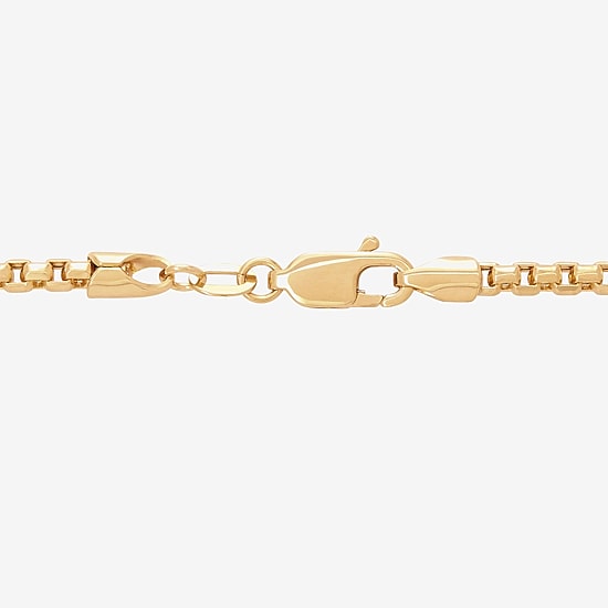 Made in Italy Mens 14K Gold 20 Inch Box Chain Necklace