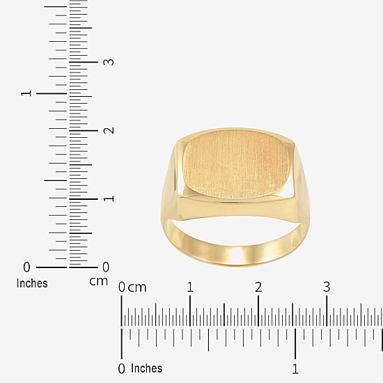 Mens 14K Gold Signet Ring