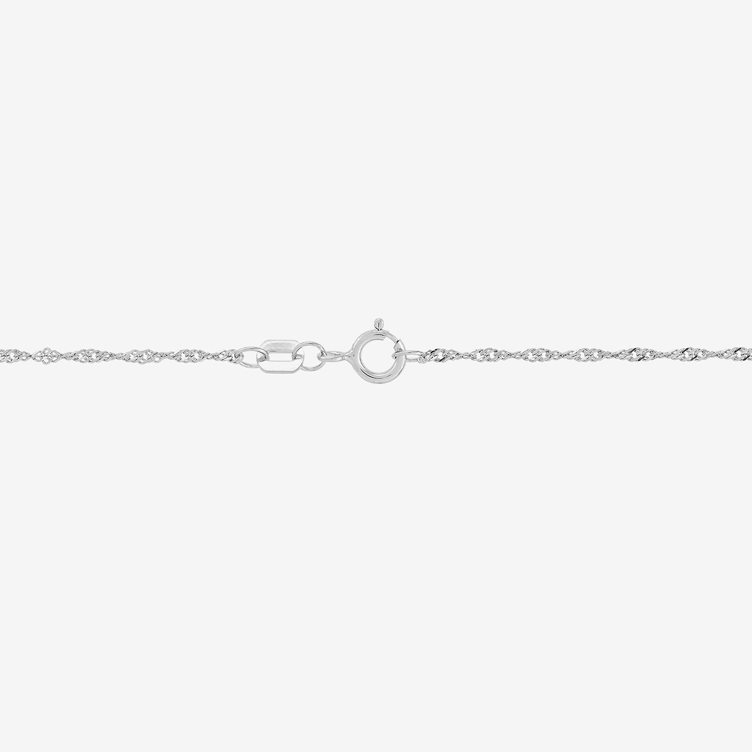 Womens 14K Gold 18 Inch Singapore Chain Necklace